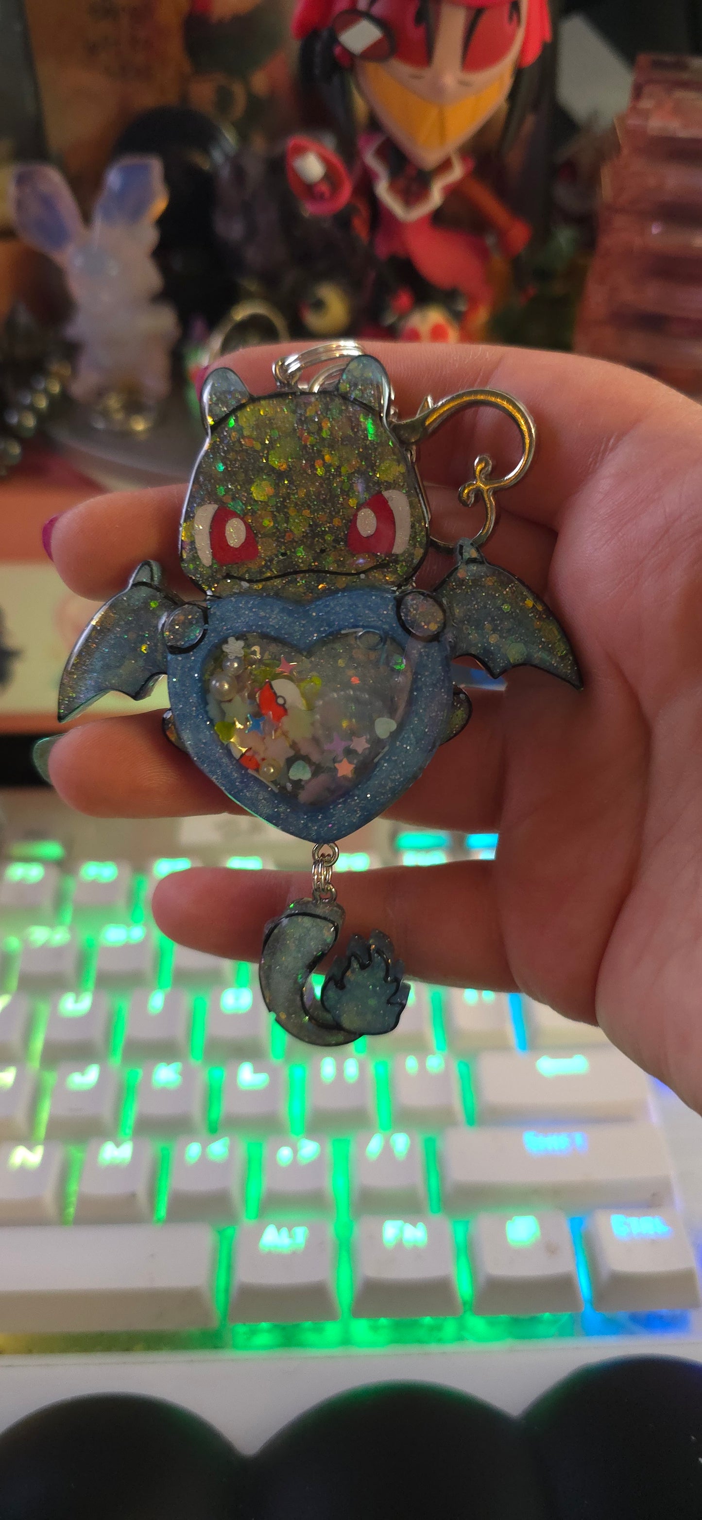 Made to Order Charizard Shaker Pokemon Inspired for Popsocket Keychain Badge Reel CosPlay Cute Kawaii