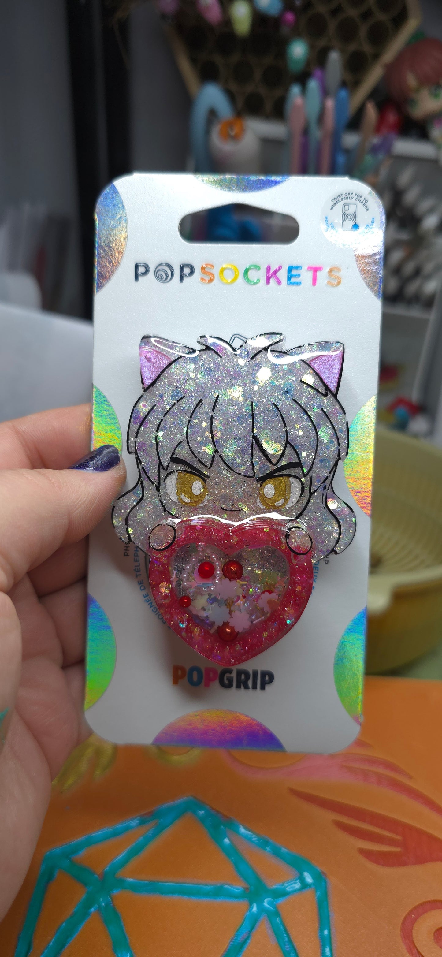 Made to Order InuYasha Inspired Shaker for Popsocket Keychain Badge Reel