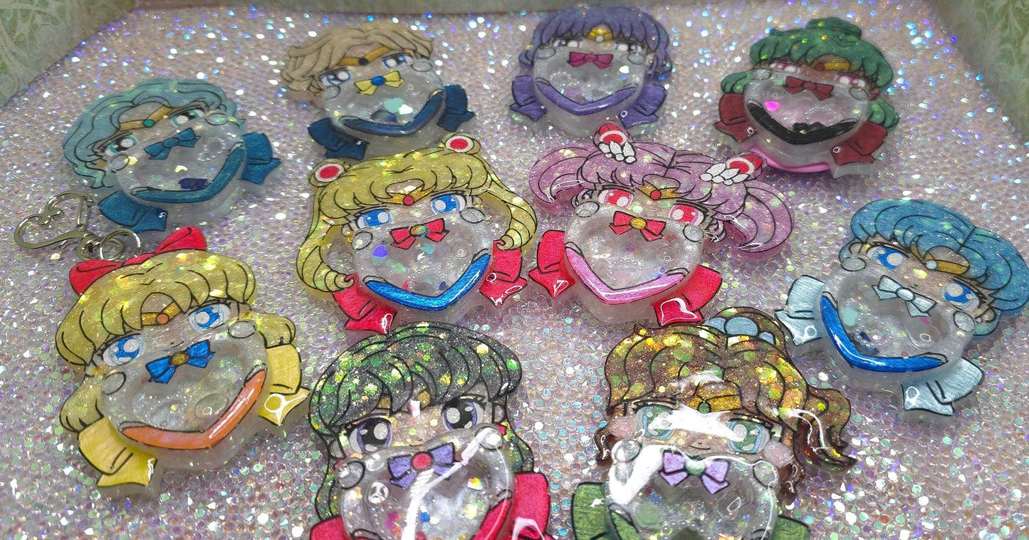 Made to Order Sailor Venus Sailor Scout Inspired Shaker for Popsocket Keychain Badge Reel