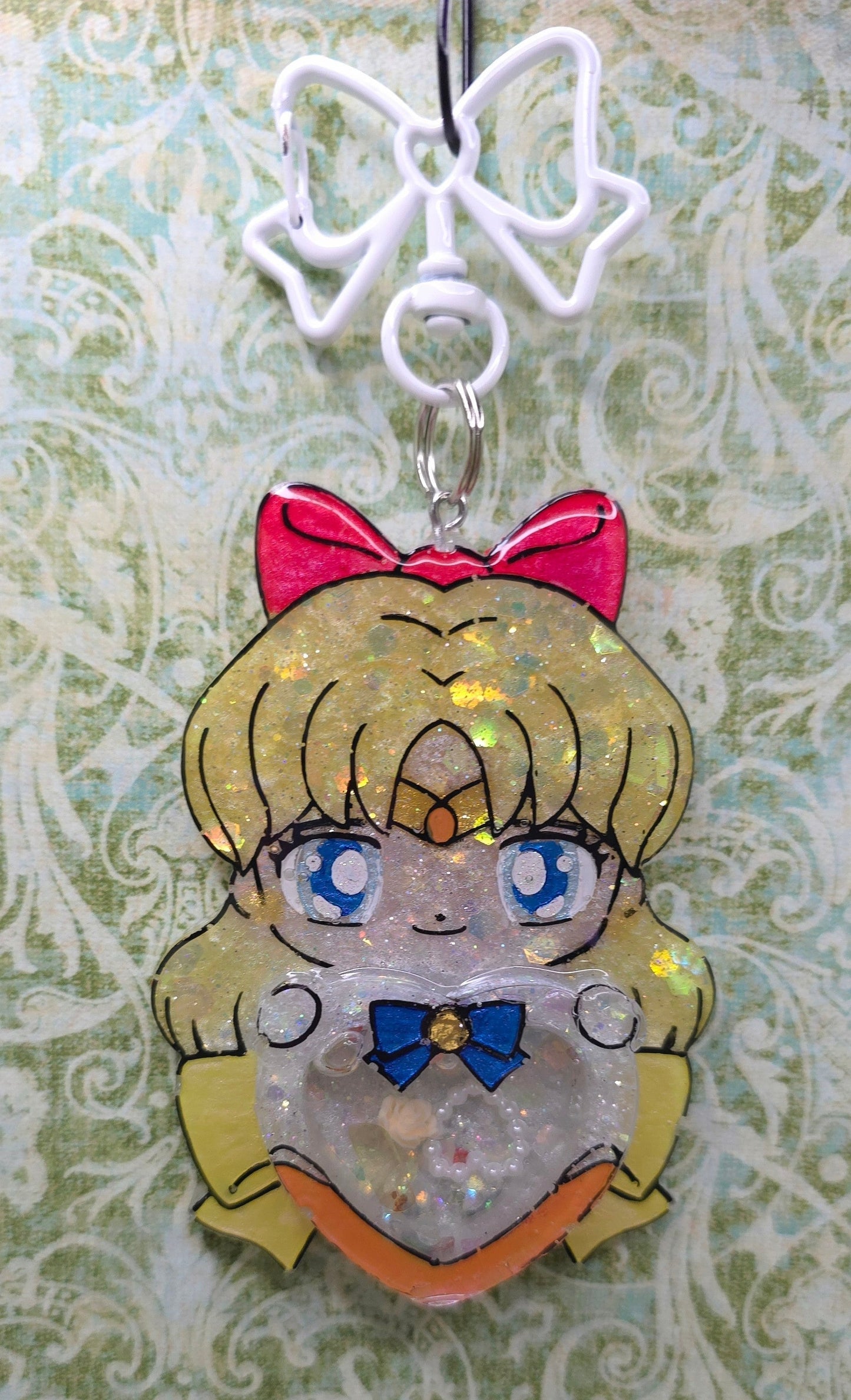 Made to Order Sailor Chibi Moon Sailor Scout Inspired Shaker for Popsocket Keychain Badge Reel