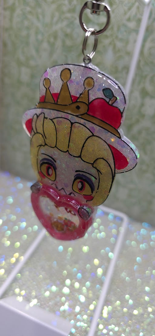 Made to Order Lucifer Hazbin Hotel Inspired Heart Shaker for Popsocket Keychain Badge Reel CosPlay Cute Kawaii