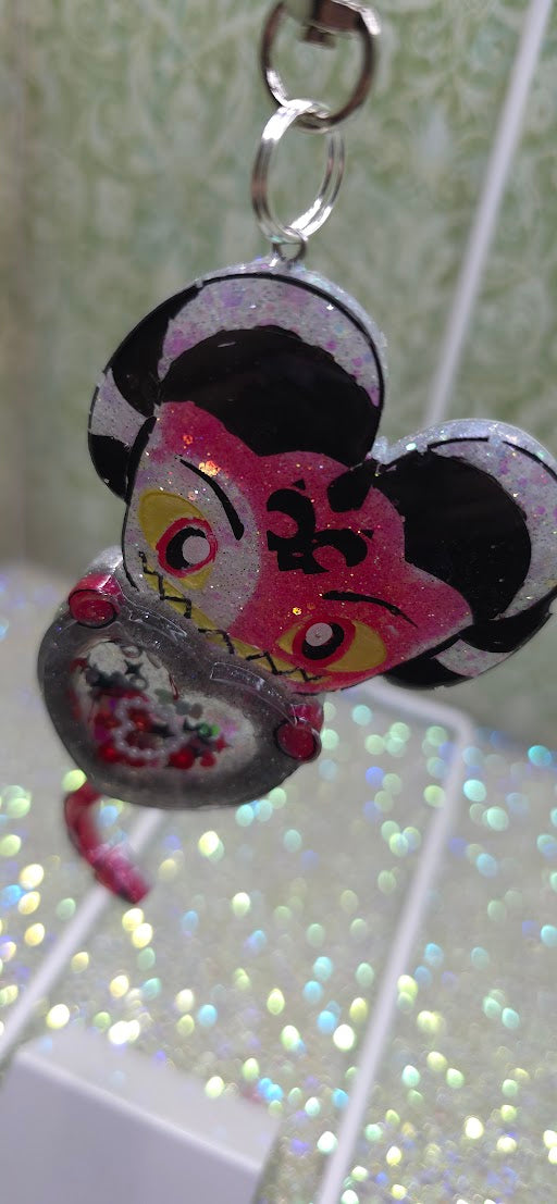 Made to Order Blitz Blitzo Helluva Boss Inspired Heart Shaker for Popsocket Keychain Badge Reel CosPlay Cute Kawaii
