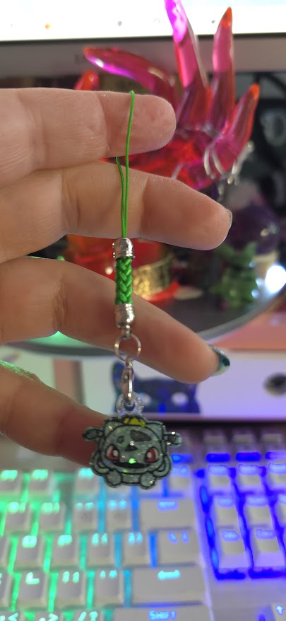 Made to Order Mouth Open Bulbasaur Pokemon Inspired Earrings Pendant Phone Charm