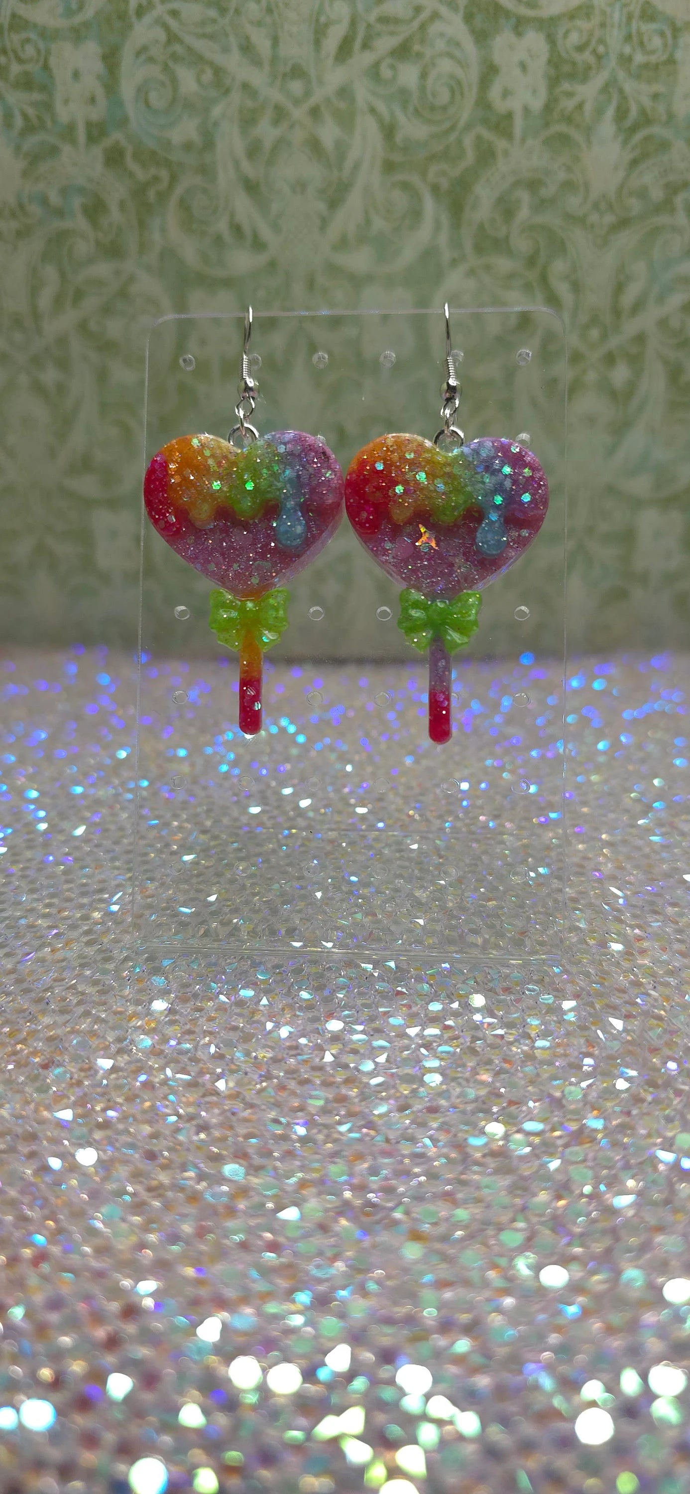 Made to Order CUSTOM Ice Cream Drop Earrings || Moon, Cat, Heart, Bunny, Sakura