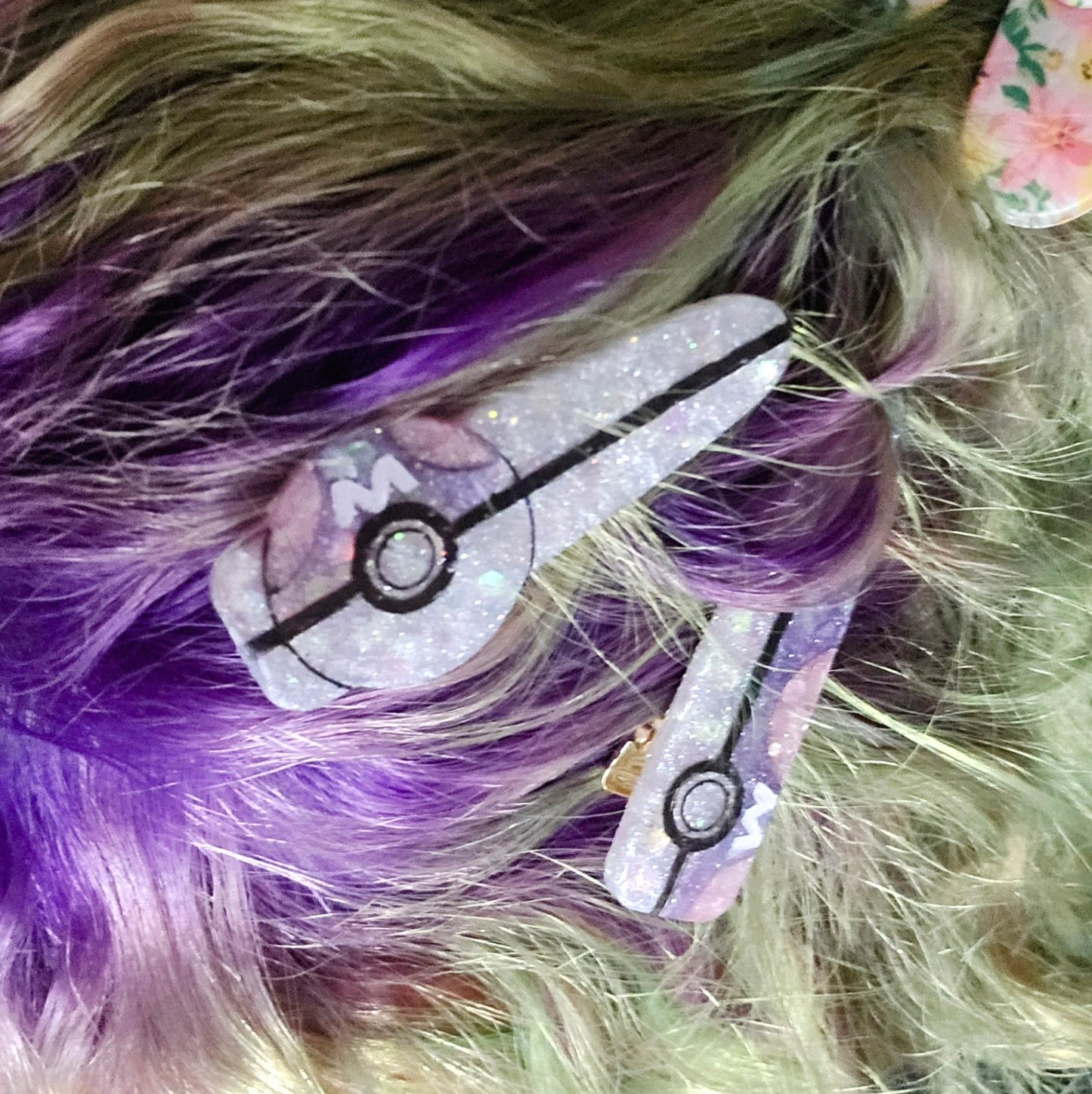 Made to Order Pokeball Pokemon Inspired Hairclips Set of 2