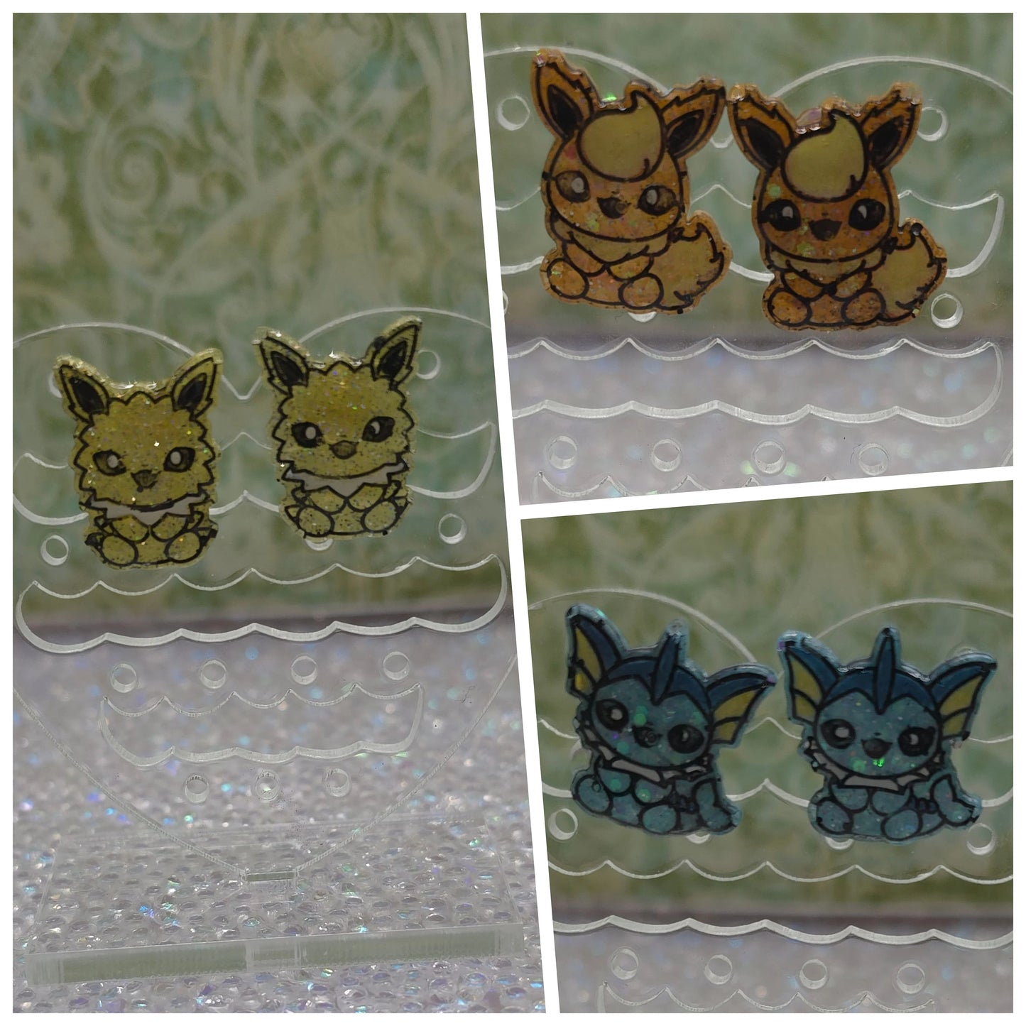 Made to Order Eeveelution Pokemon Inspired Earrings