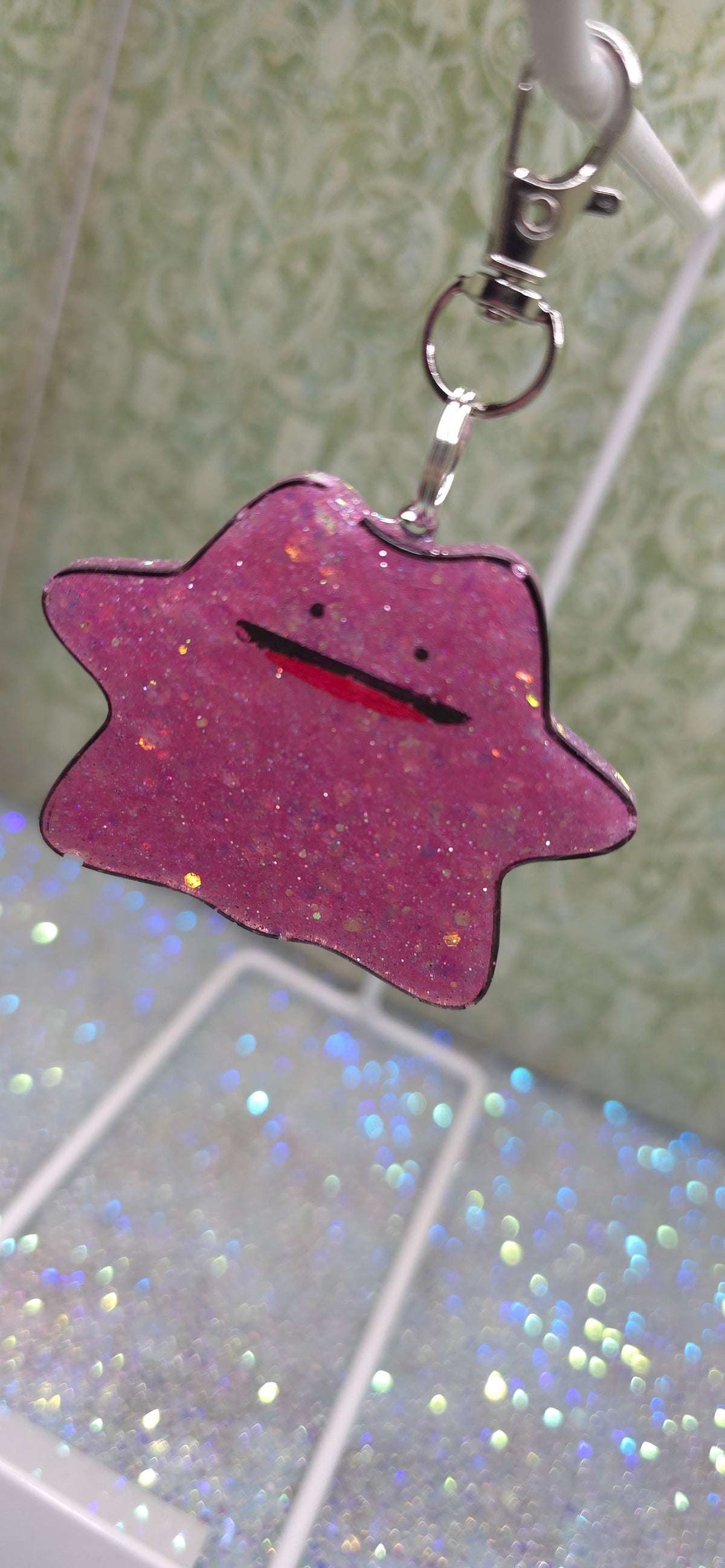 Made to Order Ditto Pokemon Inspired for Popsocket Keychain Badge Reel CosPlay Cute Kawaii