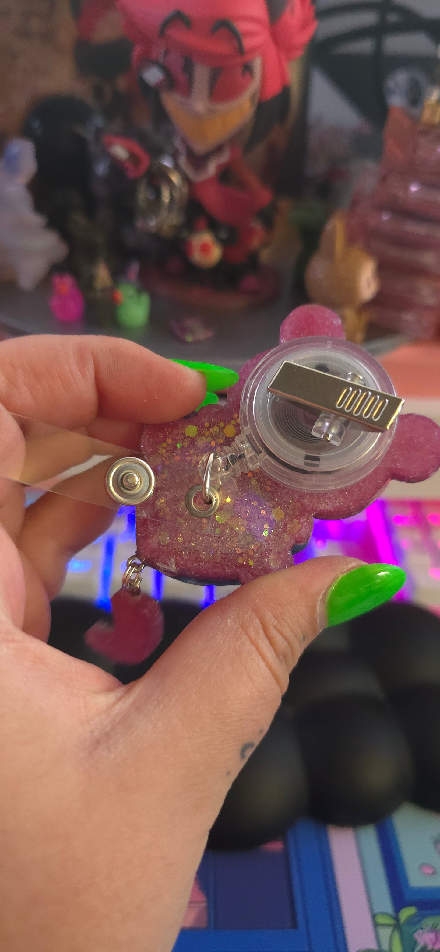 Made to Order Slowpoke Shaker Pokemon Inspired for Popsocket Keychain Badge Reel CosPlay Cute Kawaii