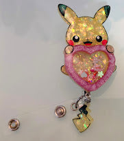 Made to Order Pikachu Shaker Pokemon Inspired for Popsocket Keychain Badge Reel CosPlay Cute Kawaii