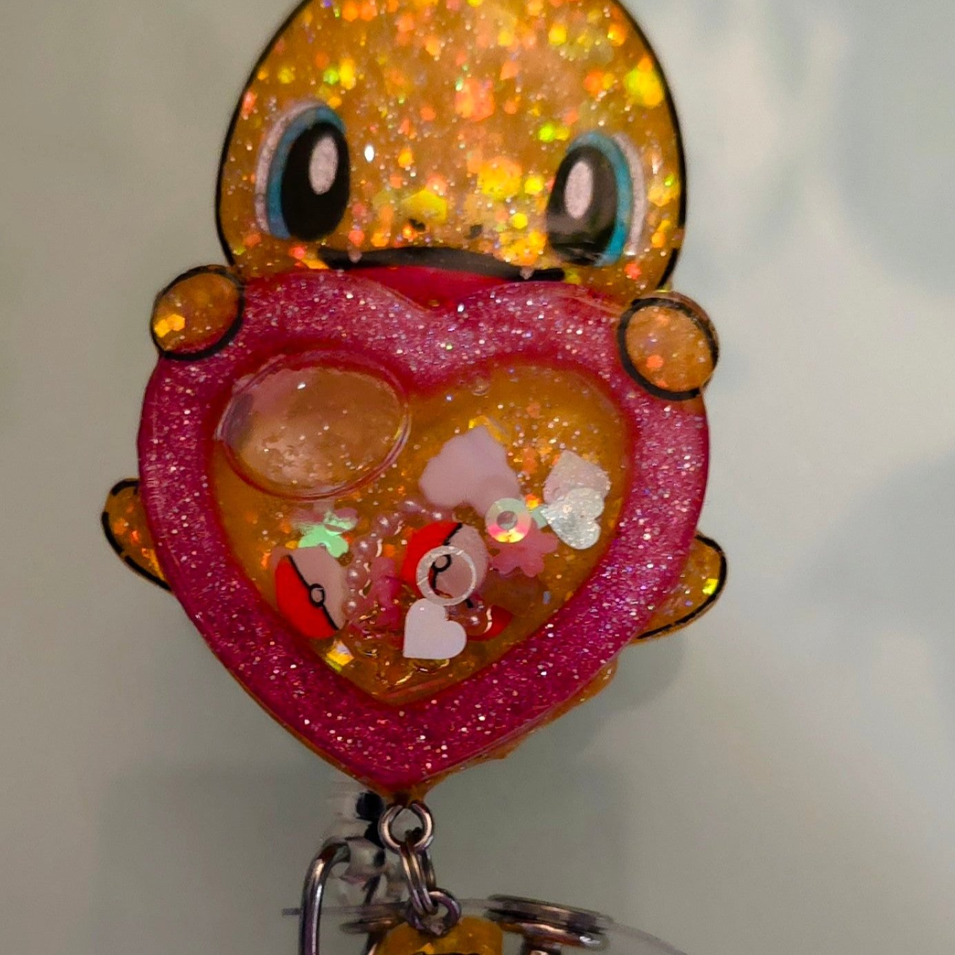 Made to Order Charmander Shaker Pokemon Inspired for Popsocket Keychain Badge Reel CosPlay Cute Kawaii