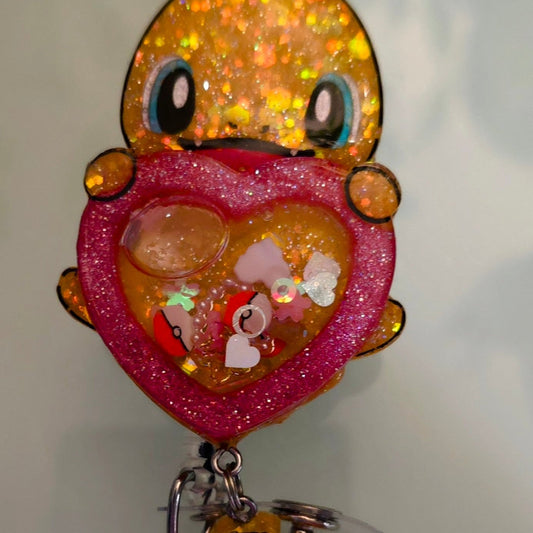 Made to Order Charmander Shaker Pokemon Inspired for Popsocket Keychain Badge Reel CosPlay Cute Kawaii
