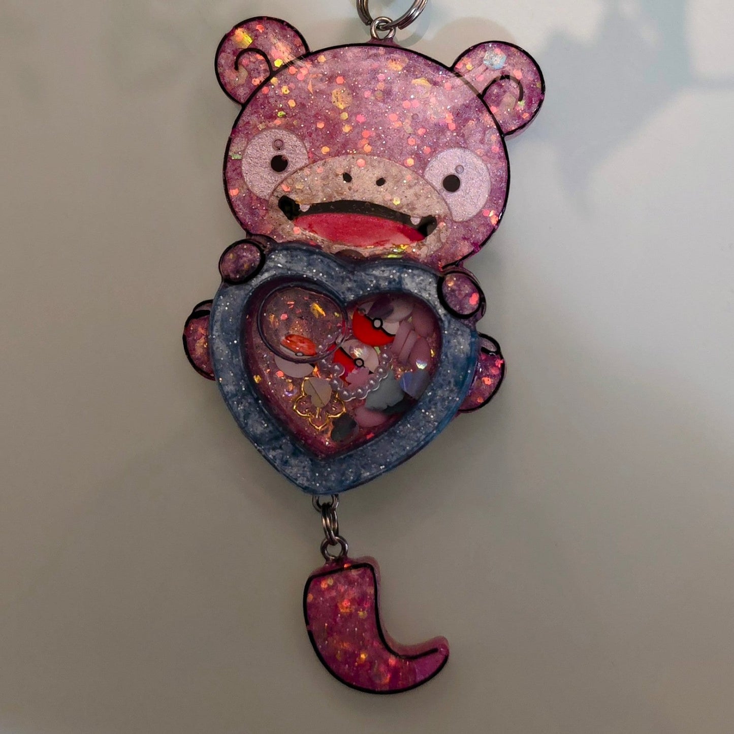 Made to Order Slowpoke Shaker Pokemon Inspired for Popsocket Keychain Badge Reel CosPlay Cute Kawaii