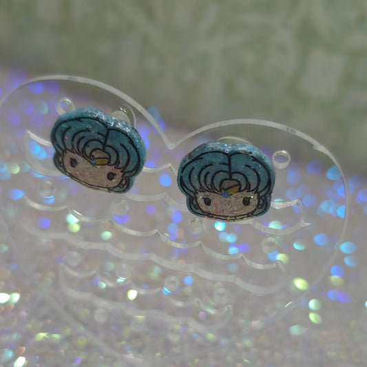 Made to Order Sailor Mercury Sailor Scout Inspired Earrings (Head)