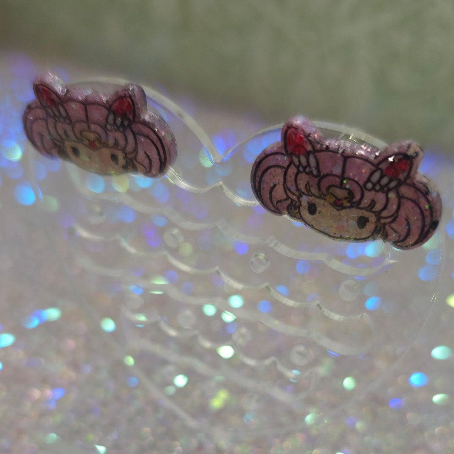 Made to Order Sailor Chibi Moon Sailor Scout Inspired Earrings (Head)