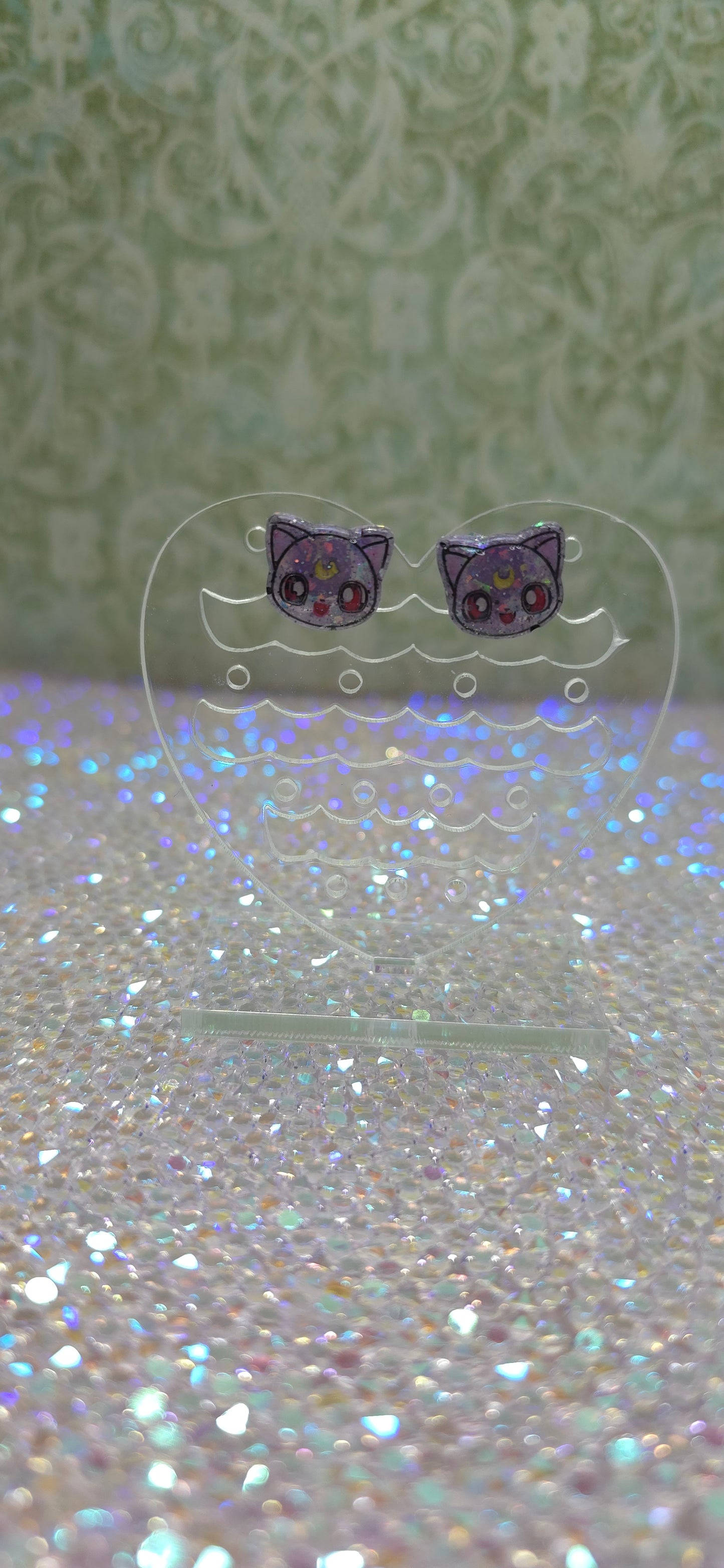Made to Order Luna Cat Inspired Earrings (Head)