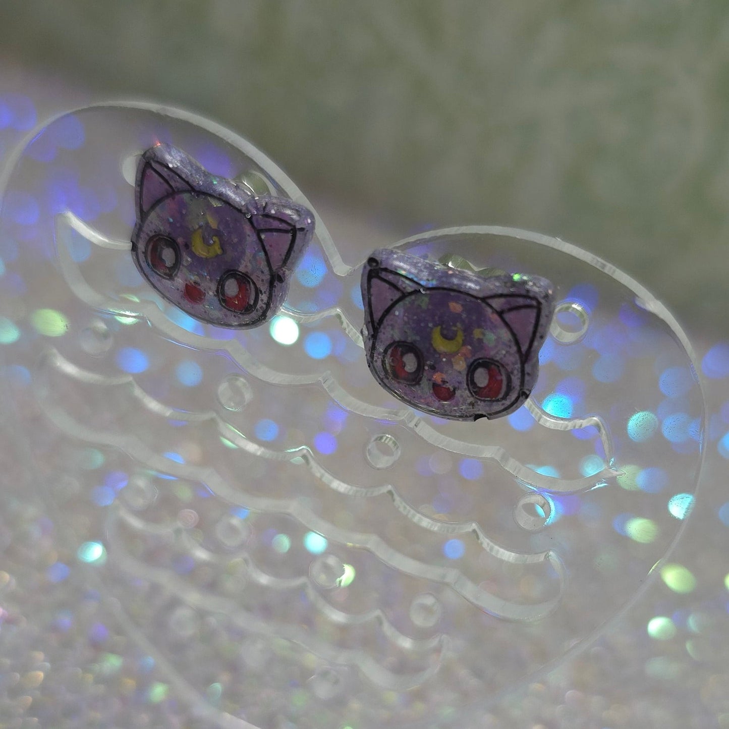 Made to Order Luna Cat Inspired Earrings (Head)