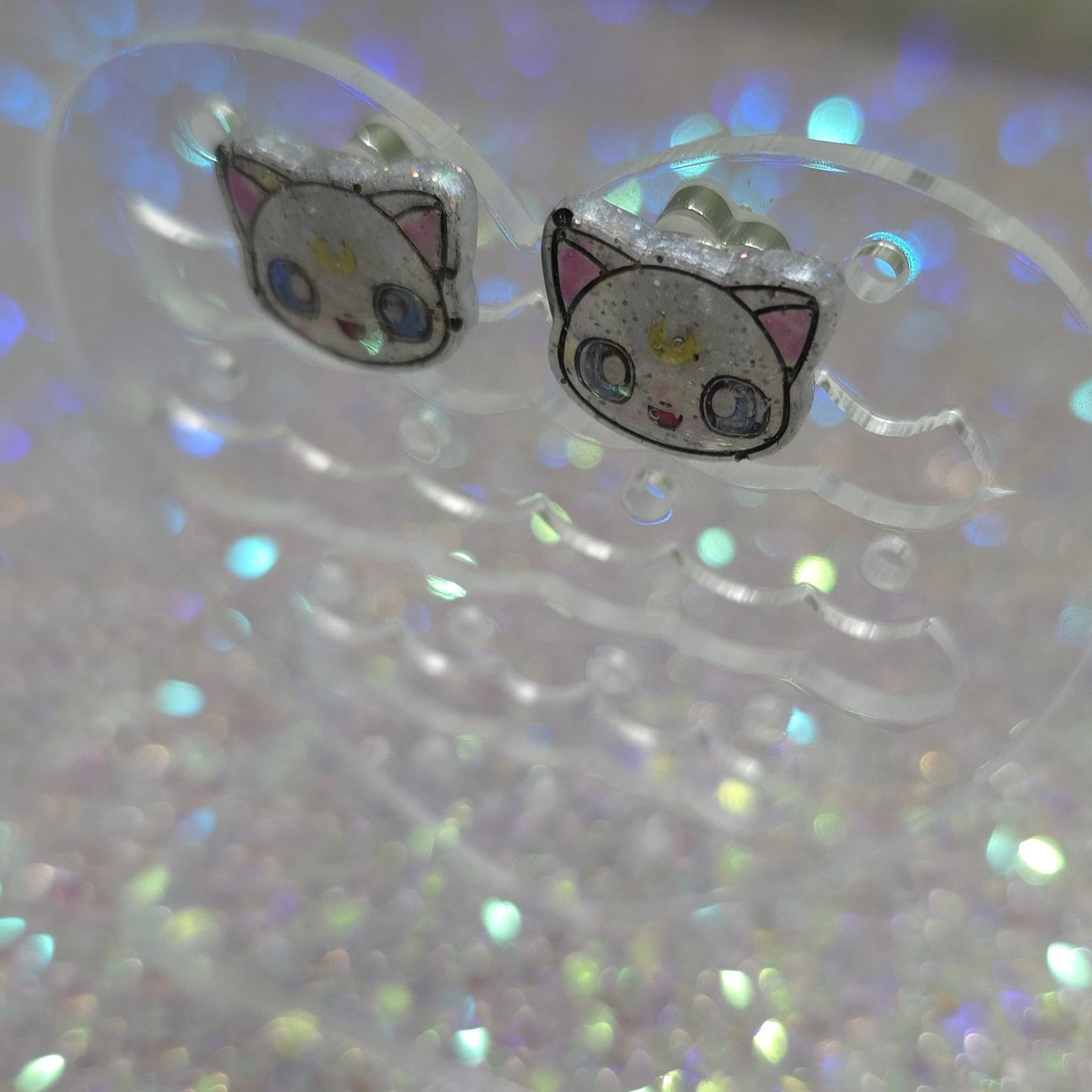 Made to Order Artemis Cat Inspired Earrings (Head)