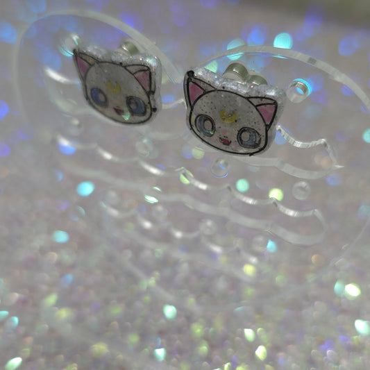 Made to Order Diana Cat Inspired Earrings (Head)