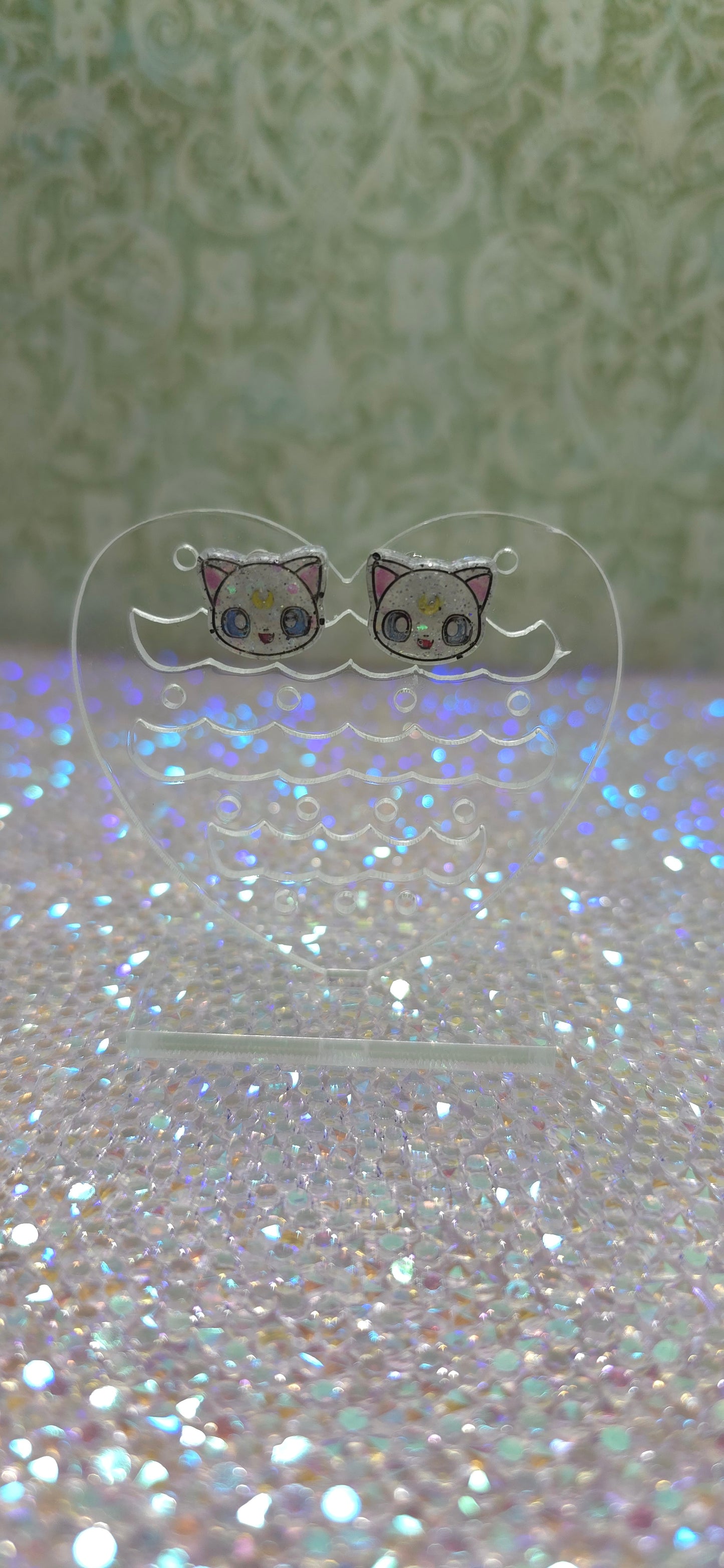 Made to Order Artemis Cat Inspired Earrings (Head)