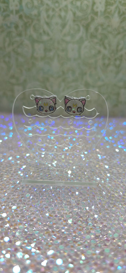 Made to Order Artemis Cat Inspired Earrings (Head)