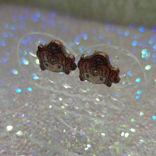 Made to Order Sailor Jupiter Sailor Scout Inspired Earrings (Head)