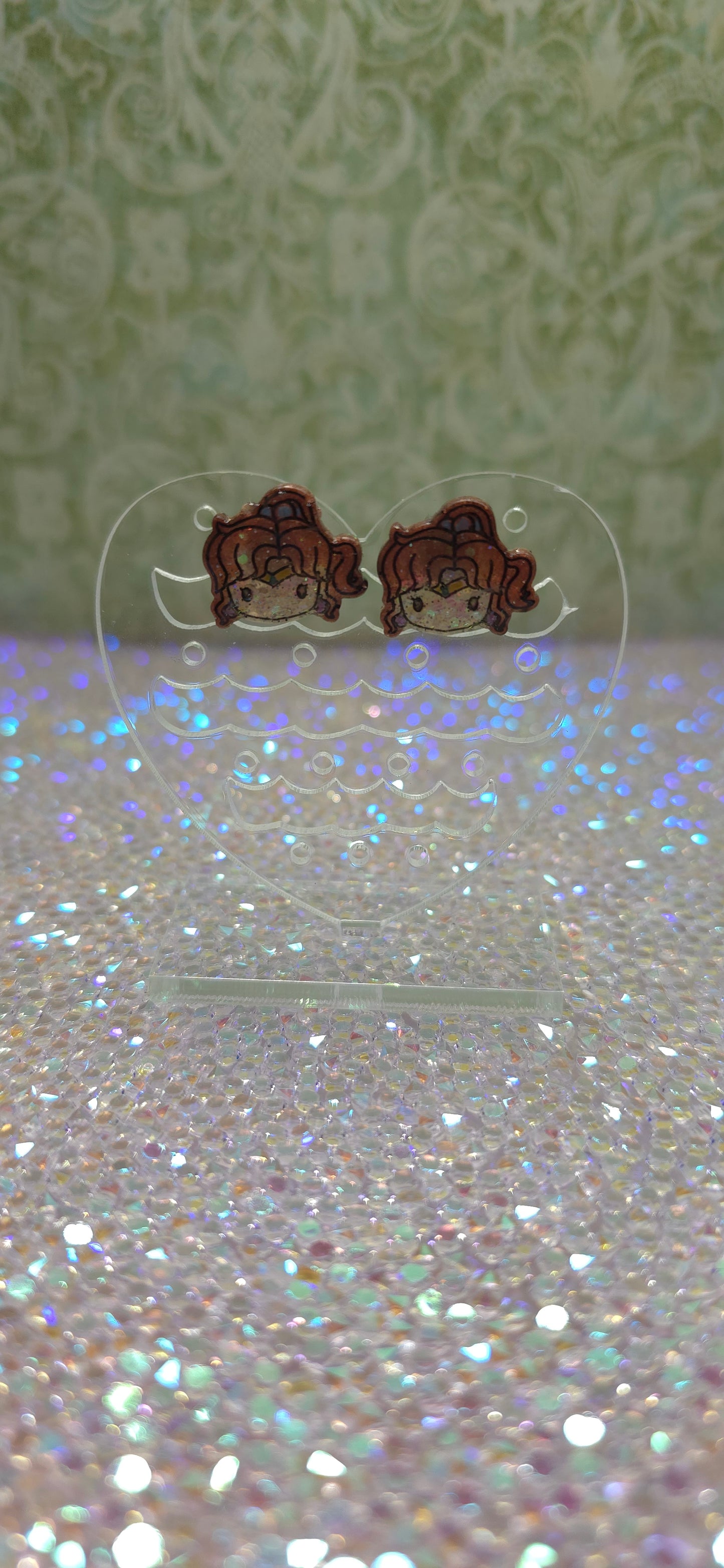 Made to Order Sailor Jupiter Sailor Scout Inspired Earrings (Head)