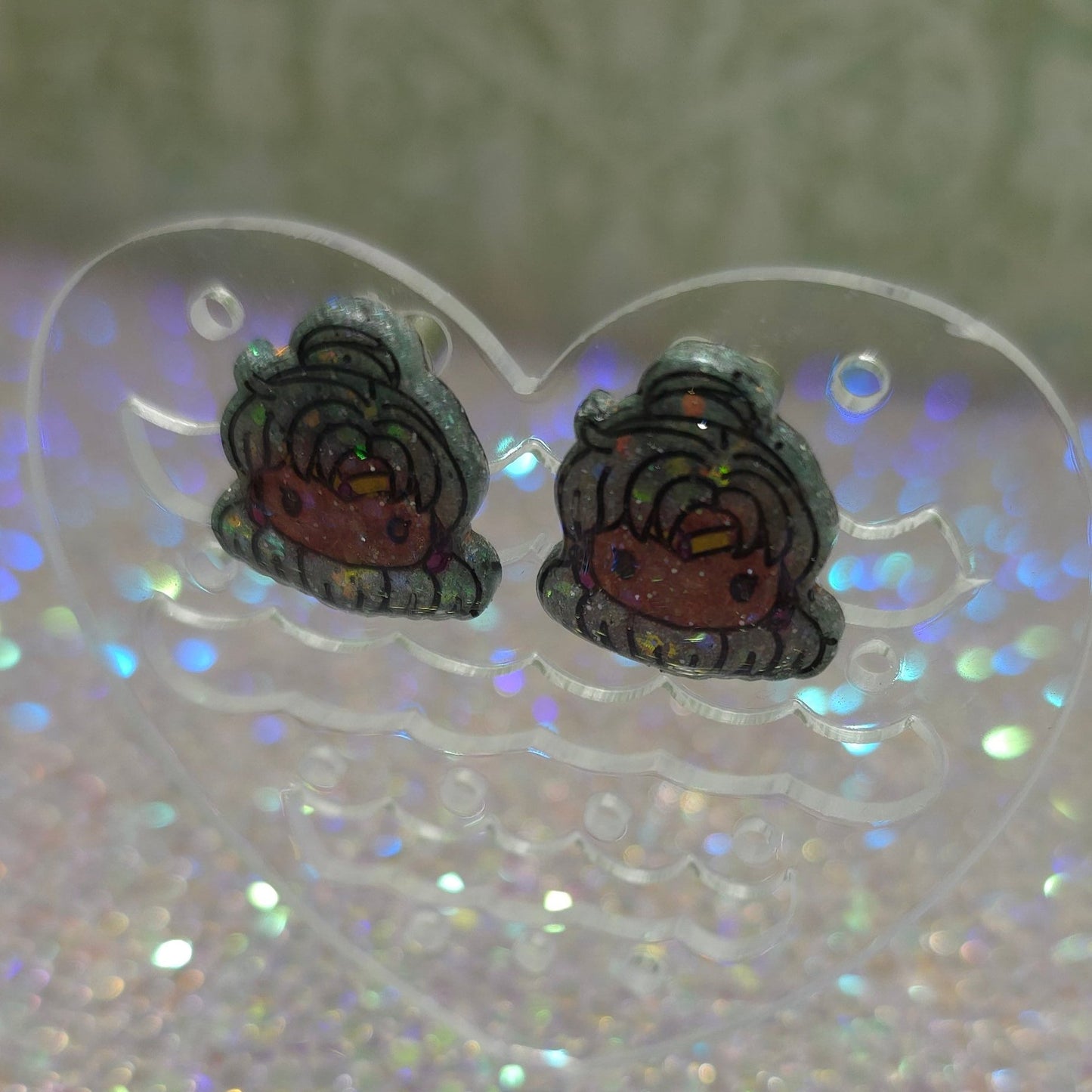 Made to Order Sailor Pluto Sailor Scout Inspired Earrings (Head)