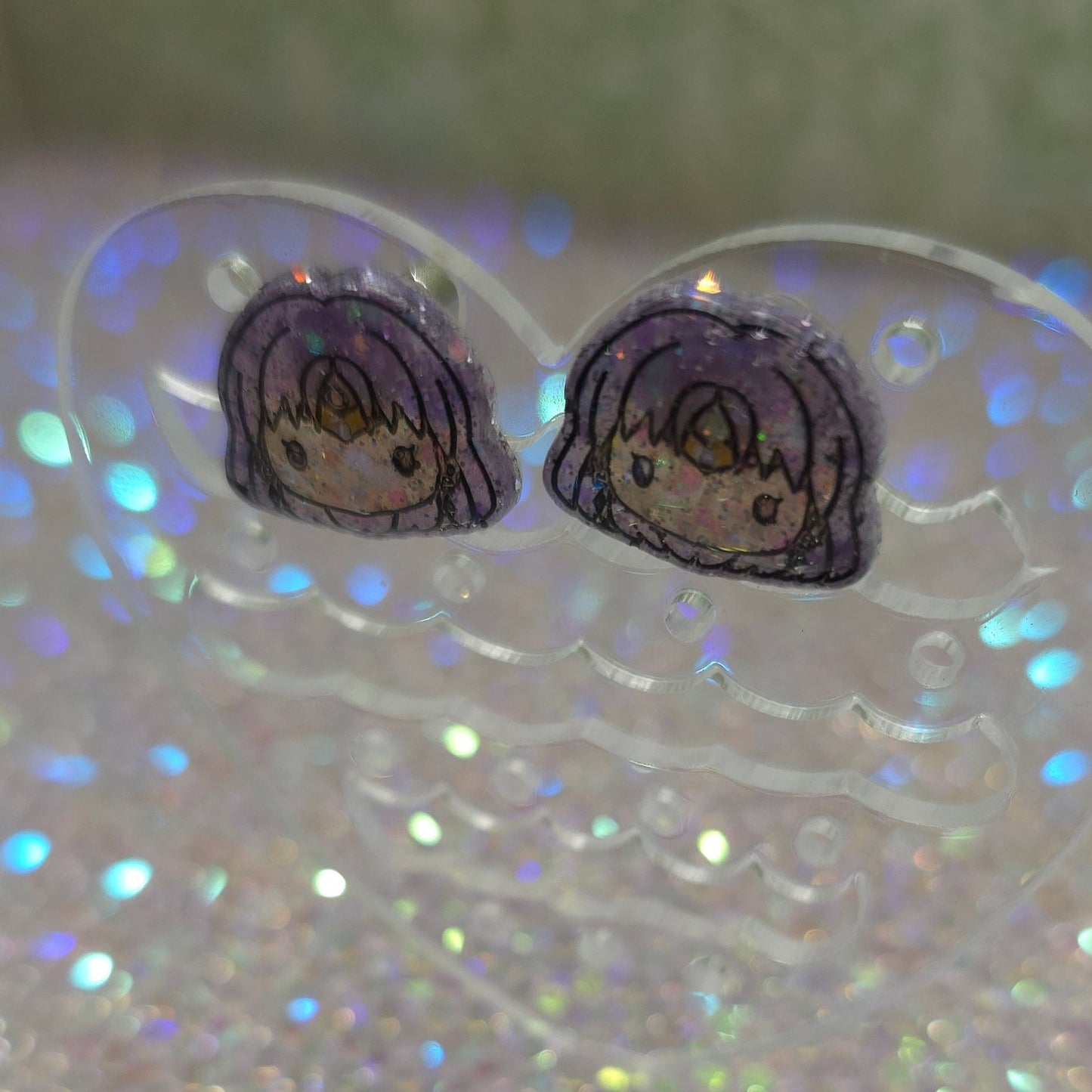 Made to Order Sailor Saturn Sailor Scout Inspired Earrings (Head)