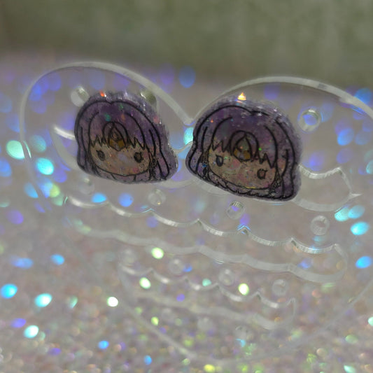 Made to Order Sailor Saturn Sailor Scout Inspired Earrings (Head)