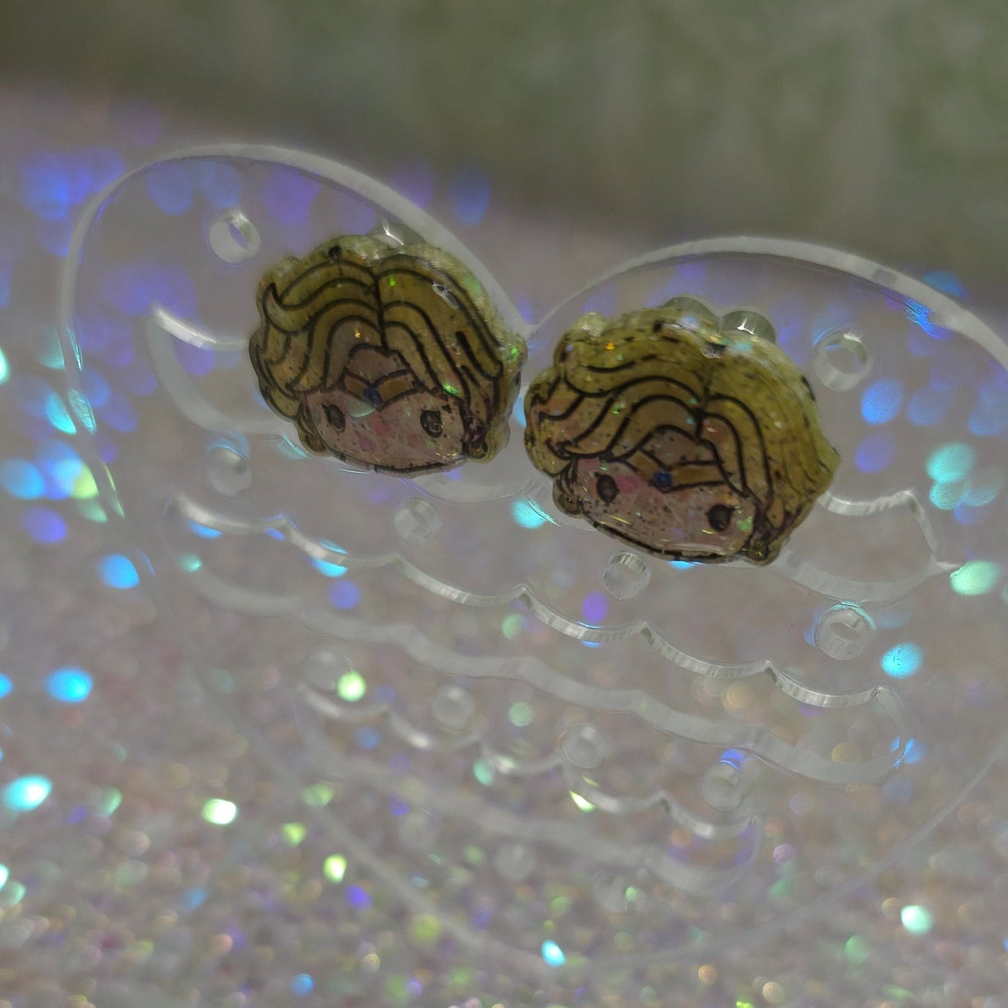 Made to Order Sailor Uranus Sailor Scout Inspired Earrings (Head)