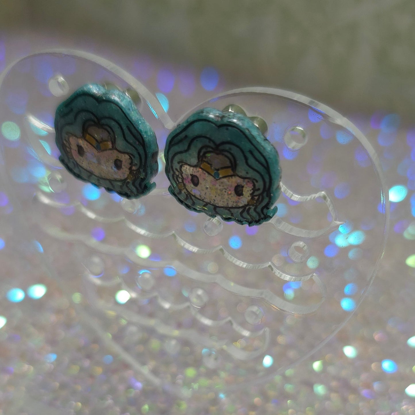 Made to Order Sailor Neptune Sailor Scout Inspired Earrings (Head)