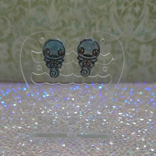 Made to Order Jumping Squirtle Pokemon Inspired Earrings Pendant Phone Charm