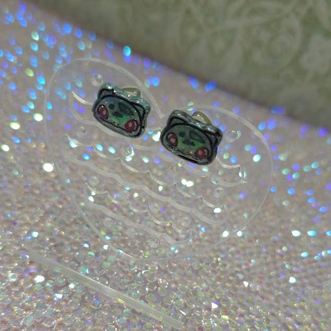 Made to Order Bulbasaur Pokemon Inspired Earrings Pendant Phone Charm