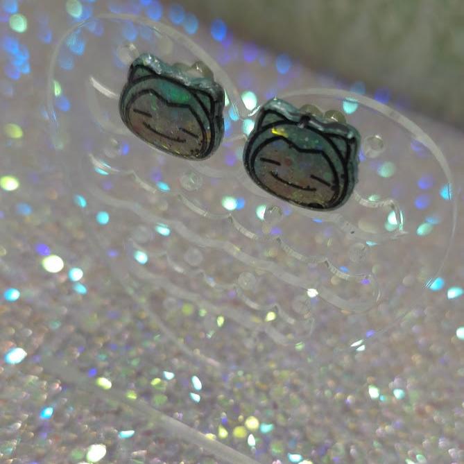 Made to Order Snorlax Pokemon Inspired Earrings Pendant Phone Charm