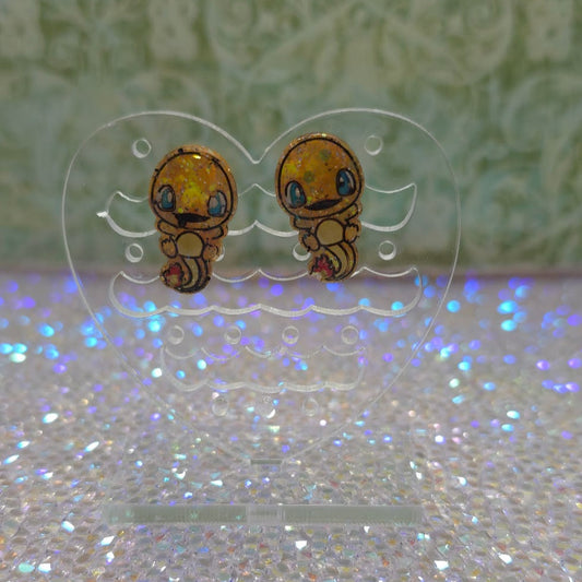 Made to Order Jumping Charmander Pokemon Inspired Earrings Pendant Phone Charm