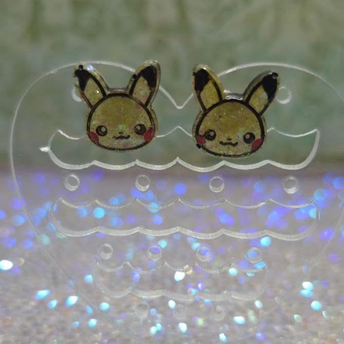 Made to Order Pikachu Pokemon Inspired Earrings Pendant Phone Charm