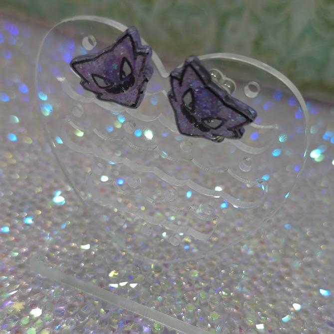 Made to Order Haunter Pokemon Inspired Earrings Pendant Phone Charm