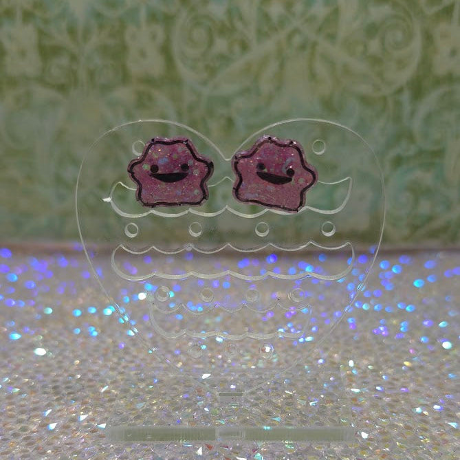Made to Order Ditto Pokemon Inspired Earrings Pendant Phone Charm