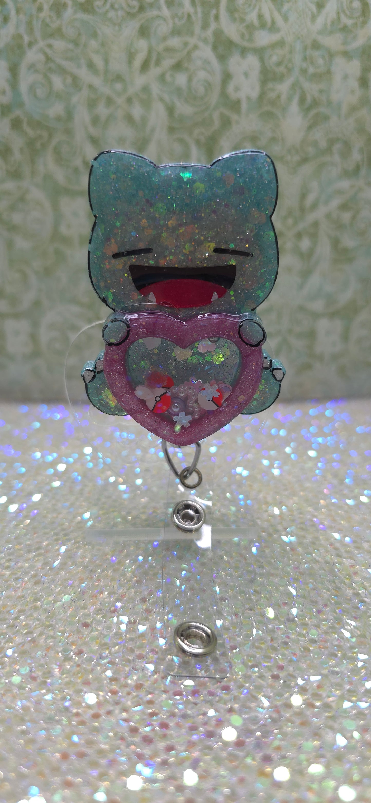 Made to Order Snorlax Shaker Pokemon Inspired for Popsocket Keychain Badge Reel CosPlay Cute Kawaii