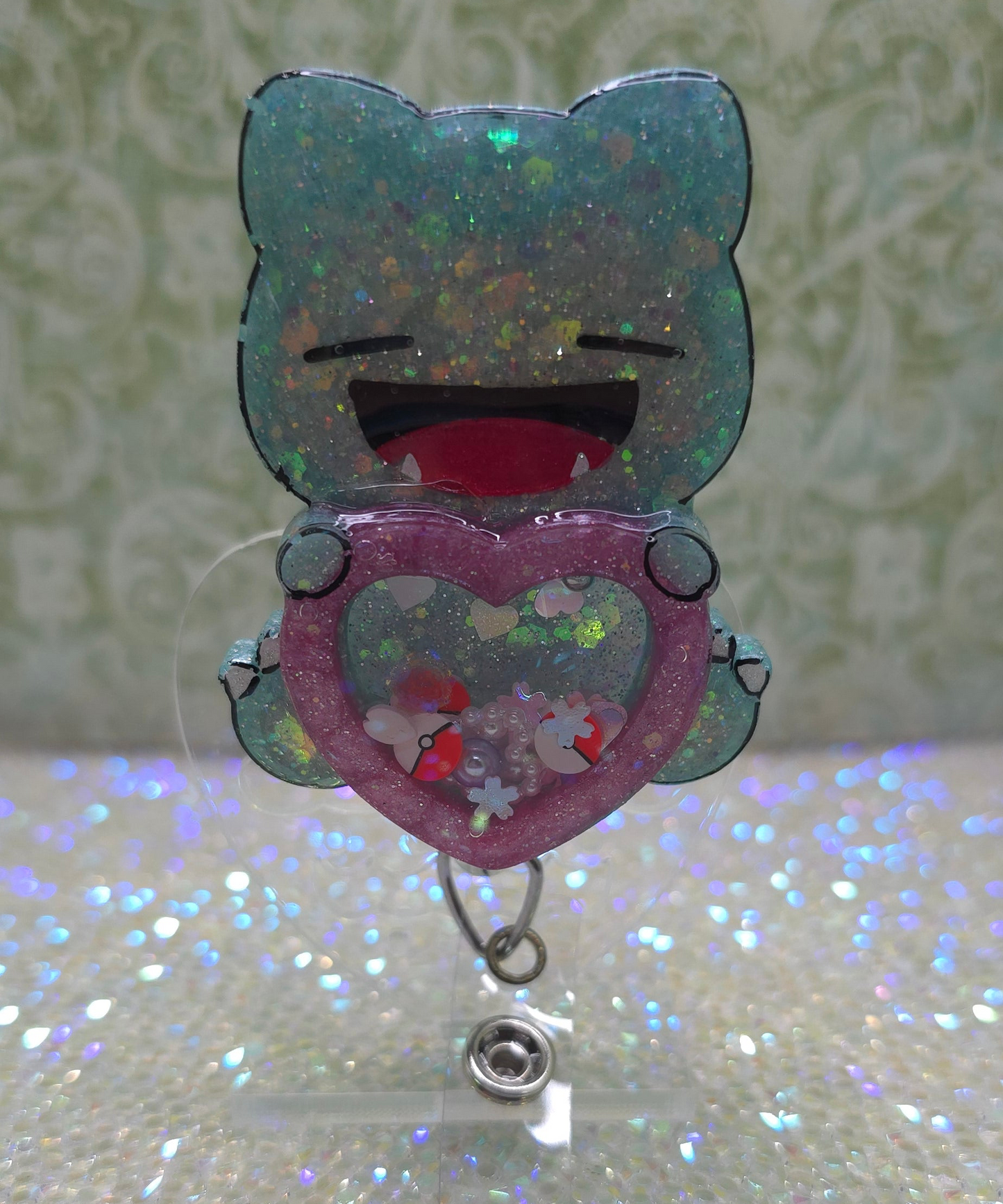 Made to Order Snorlax Shaker Pokemon Inspired for Popsocket Keychain Badge Reel CosPlay Cute Kawaii