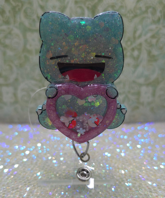 Made to Order Snorlax Shaker Pokemon Inspired for Popsocket Keychain Badge Reel CosPlay Cute Kawaii