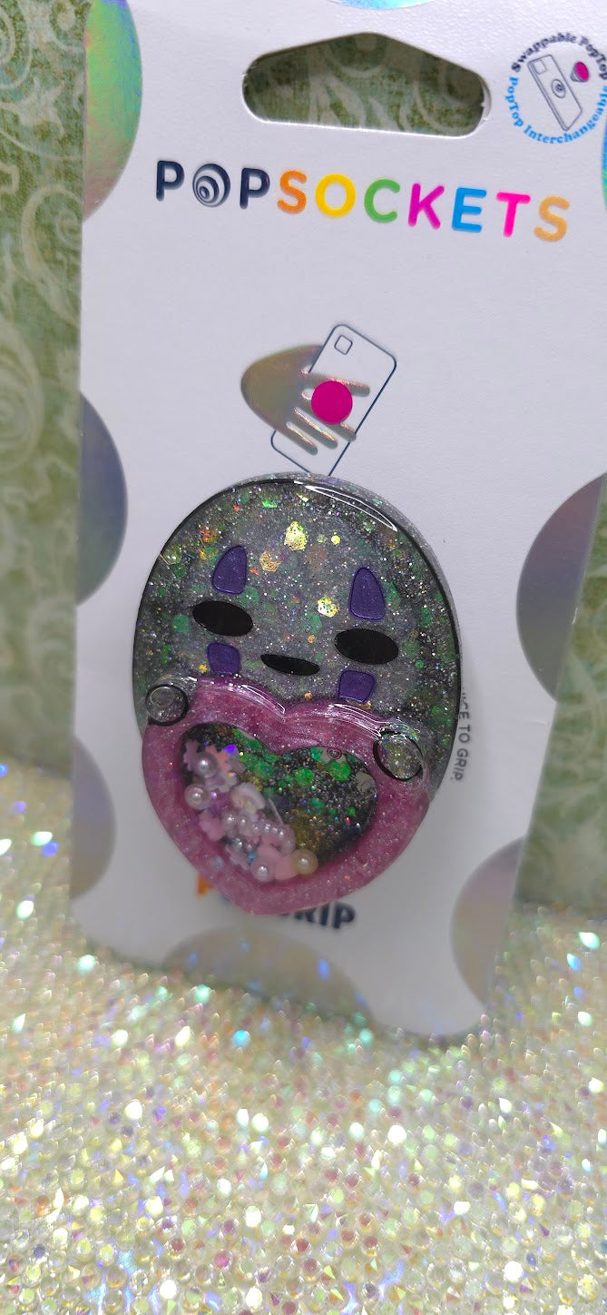 Made to Order No Face Shaker Ghibli Inspired for Popsocket Keychain Badge Reel CosPlay Cute Kawaii (Copy)
