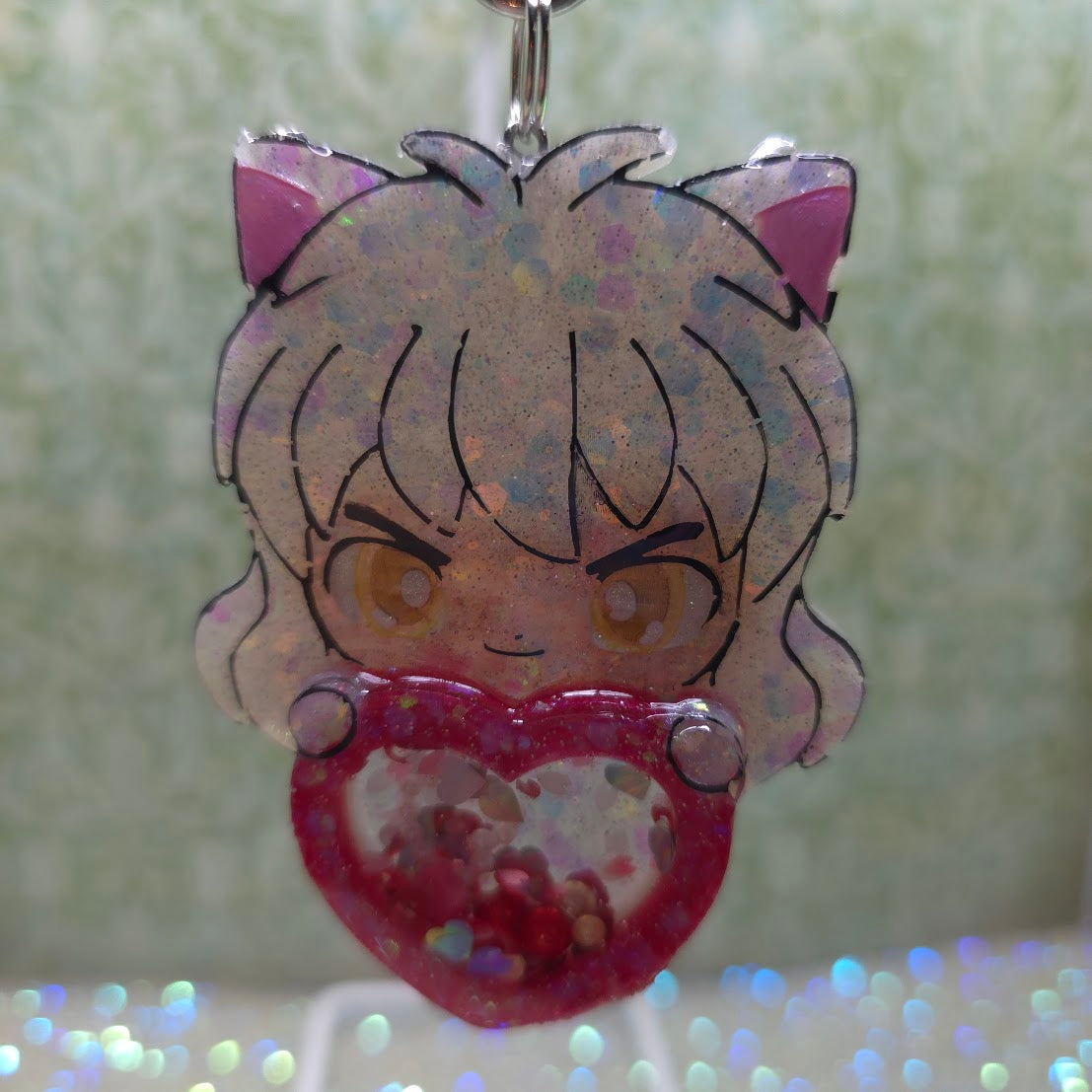 Made to Order InuYasha Inspired Shaker for Popsocket Keychain Badge Reel