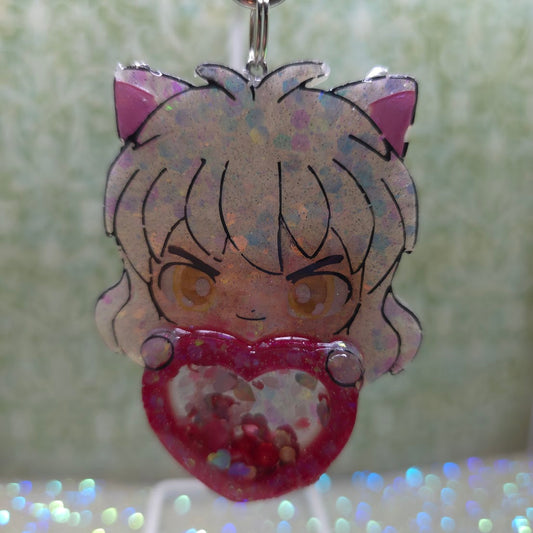 Made to Order InuYasha Inspired Shaker for Popsocket Keychain Badge Reel