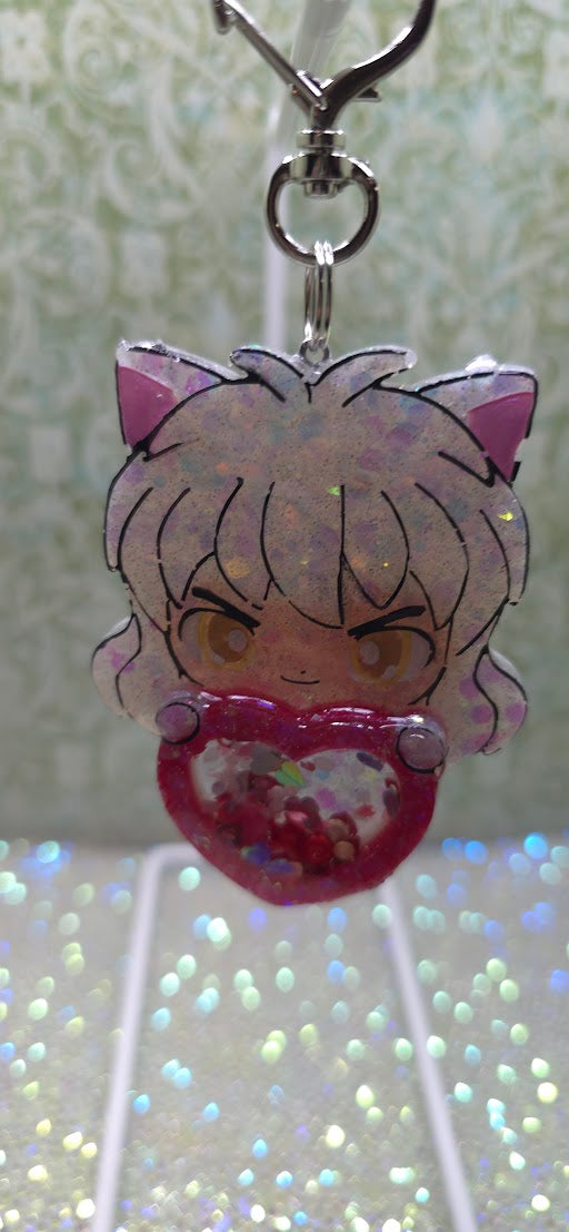 Made to Order InuYasha Inspired Shaker for Popsocket Keychain Badge Reel