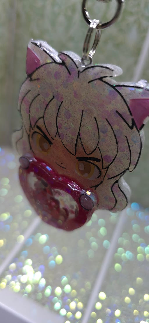 Made to Order InuYasha Inspired Shaker for Popsocket Keychain Badge Reel