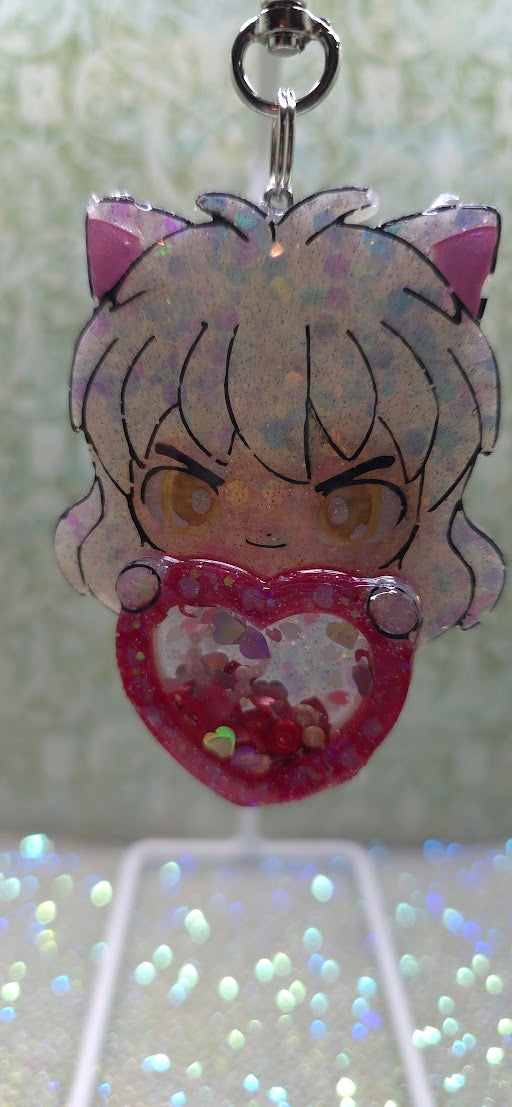 Made to Order InuYasha Inspired Shaker for Popsocket Keychain Badge Reel