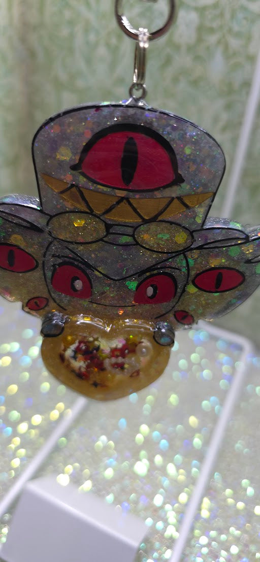 Made to Order Sir Pentious Hazbin Hotel Inspired Heart Shaker for Popsocket Keychain Badge Reel CosPlay Cute Kawaii