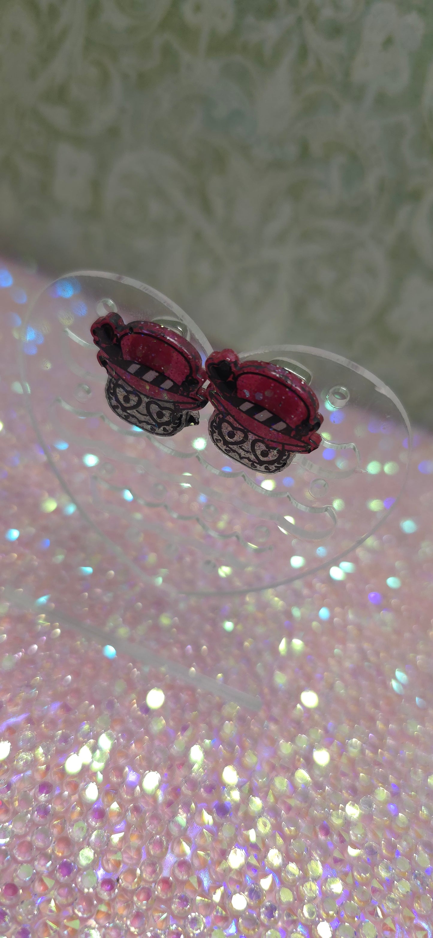 Made to Order Valentino Hazbin Hotel Inspired Earrings Pendant Phone Charm