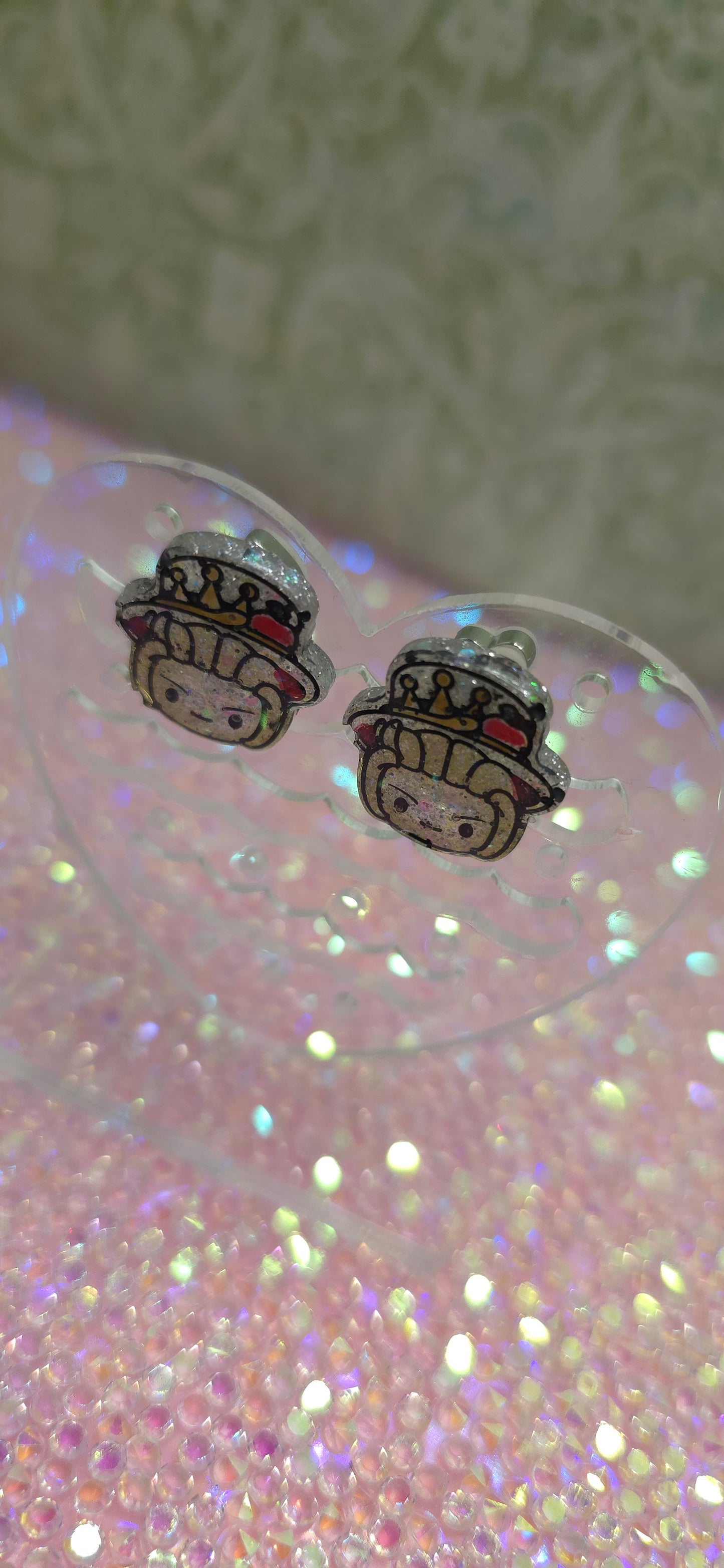 Made to Order Lucifer Hazbin Hotel Inspired Earrings Pendant Phone Charm
